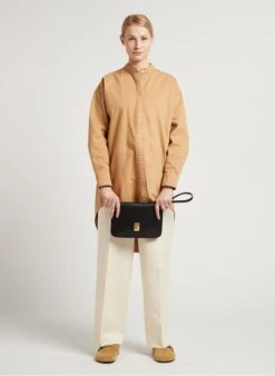 Soeur Clutch Aus Glacé-Leder In Schwarz -Soeur 4065664