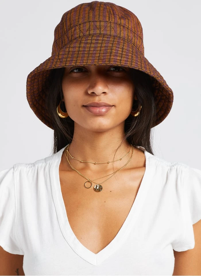 Soeur Bucket Hat Aus Baumwolle Mit Streifen In Mehrfarbig 1 Soeur Bucket Hat Aus Baumwolle Mit Streifen In Mehrfarbig
