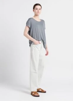 Soeur Flache Veloursleder-Sandalen In Weiß 22 Soeur Flache Veloursleder-Sandalen In Weiß -Soeur 4085332