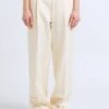 Soeur Bundfaltenhose Aus Baumwolle In Beige