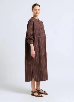 Soeur Gestreiftes Maxikleid Aus Baumwoll-Popeline In Mehrfarbig -Soeur 4092363