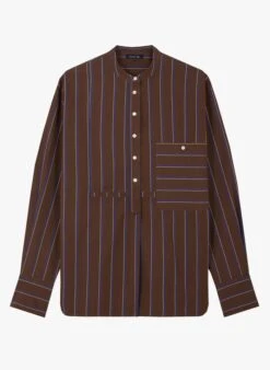 Soeur Baumwoll-Top Mit Mao-Kragen In Mehrfarbig -Soeur 4105656