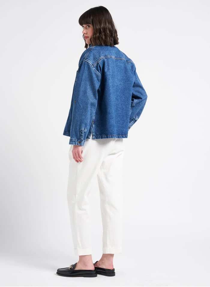 Soeur Jeanshemd In Stone-Washed-Optik In Bleached Jeans 6 Soeur Jeanshemd In Stone-Washed-Optik In Bleached Jeans – Bild 6