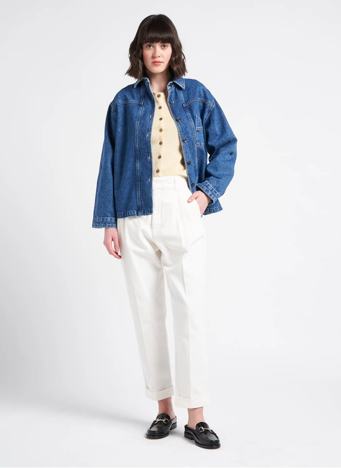 Soeur Jeanshemd In Stone-Washed-Optik In Bleached Jeans 5 Soeur Jeanshemd In Stone-Washed-Optik In Bleached Jeans – Bild 5