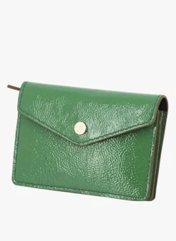 Kartenetui Aus Leder In Grun