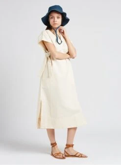 Soeur Gerade Geschnittenes Maxikleid Aus Baumwoll-Mix In Beige -Soeur 4151738