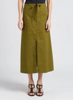 Soeur Maxirock Aus Baumwoll-Popeline In Grun