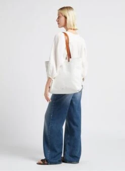 Shopper Aus Lackleder In Weiß -Soeur 4154254