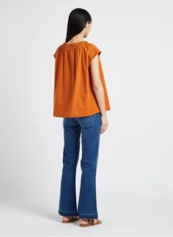 Soeur Top Aus Baumwoll-Popeline In Orange -Soeur 4156375