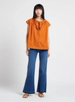 Soeur Top Aus Baumwoll-Popeline In Orange -Soeur 4156379