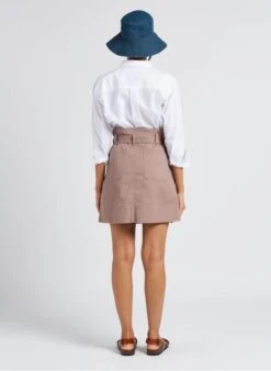 Soeur Kurzer Rock Aus Baumwoll-Denim Mit Gürtel In Violett -Soeur 4157191