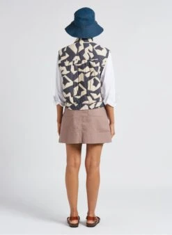 Soeur Kurzer Rock Aus Baumwoll-Denim Mit Gürtel In Violett -Soeur 4157198