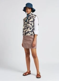 Soeur Kurzer Rock Aus Baumwoll-Denim Mit Gürtel In Violett -Soeur 4157199