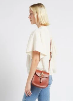 Kleine Umhängetasche Aus Leder In Braun -Soeur 4170352