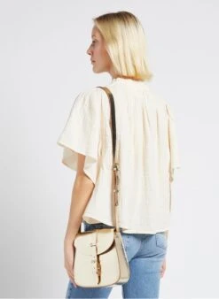 Umhängetasche Aus Metallic-Leder In Golden -Soeur 4170361