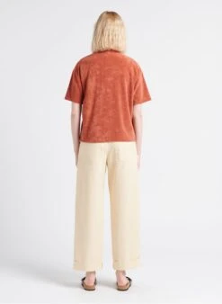 Soeur Weite Hose Aus Gewaschener Baumwolle In Beige -Soeur 4183282