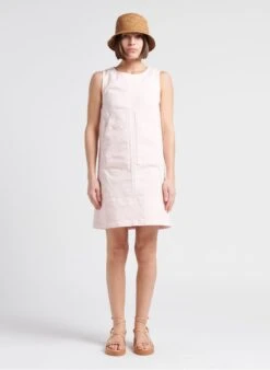 Soeur Kurzes Trapezkleid Aus Baumwoll-Mix In Rosa