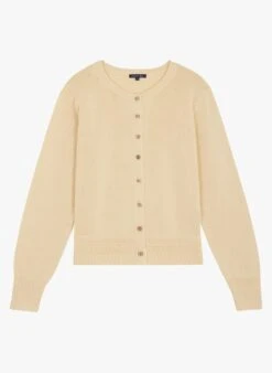 Soeur Cardigan Aus Baumwolle Mit Rundhalskragen In Beige -Soeur 4188863