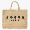 Soeur Shopper Aus Stroh In Schwarz