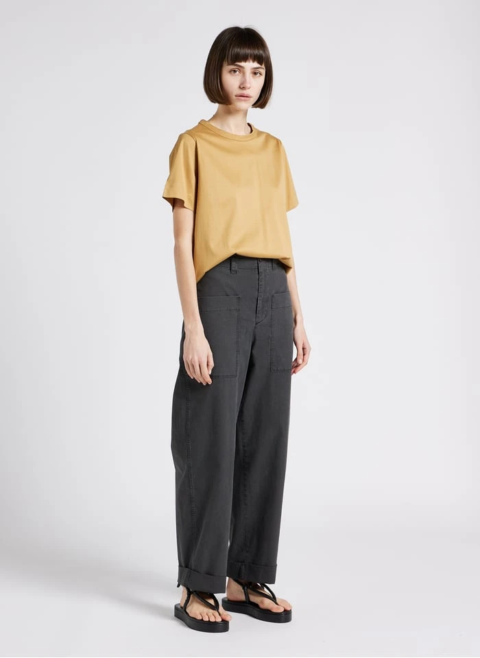 Soeur Weite Hose Aus Gewaschener Baumwolle In Grau 6 Soeur Weite Hose Aus Gewaschener Baumwolle In Grau – Bild 6