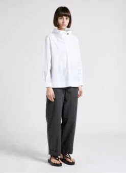 Soeur Weite Hose Aus Gewaschener Baumwolle In Grau 21 Soeur Weite Hose Aus Gewaschener Baumwolle In Grau -Soeur 4244836