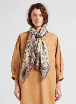 Soeur Tuch Aus Baumwoll-Voile Mit Print In Mehrfarbig