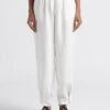 Soeur Hose Aus Geflammtem Waschleinen In Weiß